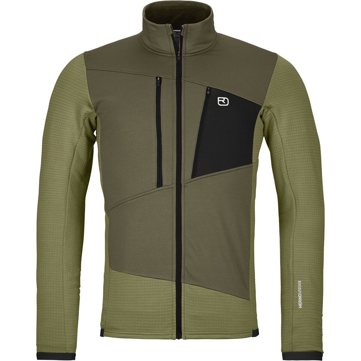 Image of Ortovox Fleece Grid Jacket - Men's Wild Herbs, M