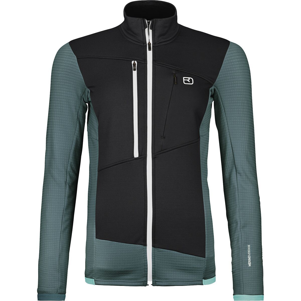 Image of Ortovox Fleece Grid Jacket - Women's Dark Arctic Grey, L