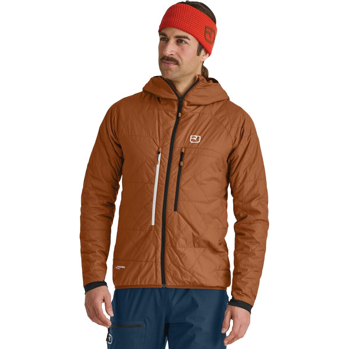 Image of Ortovox Swisswool Piz Boe Jacket - Men's Bristle Brown, M