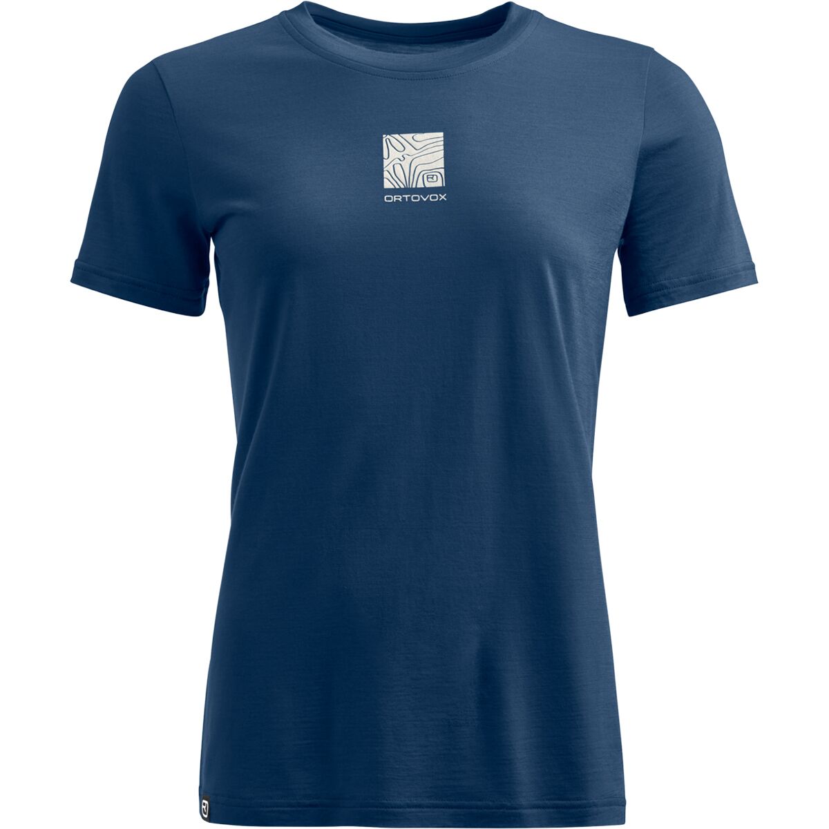 Image of Ortovox 120 Cool Tec Abstract Short - Sleeve T-Shirt - Women's Deep Ocean, XS
