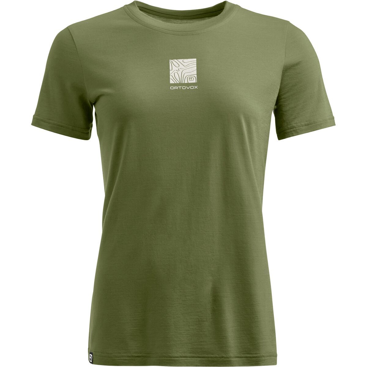 Image of Ortovox 120 Cool Tec Abstract Short - Sleeve T-Shirt - Women's Wild Herbs, M