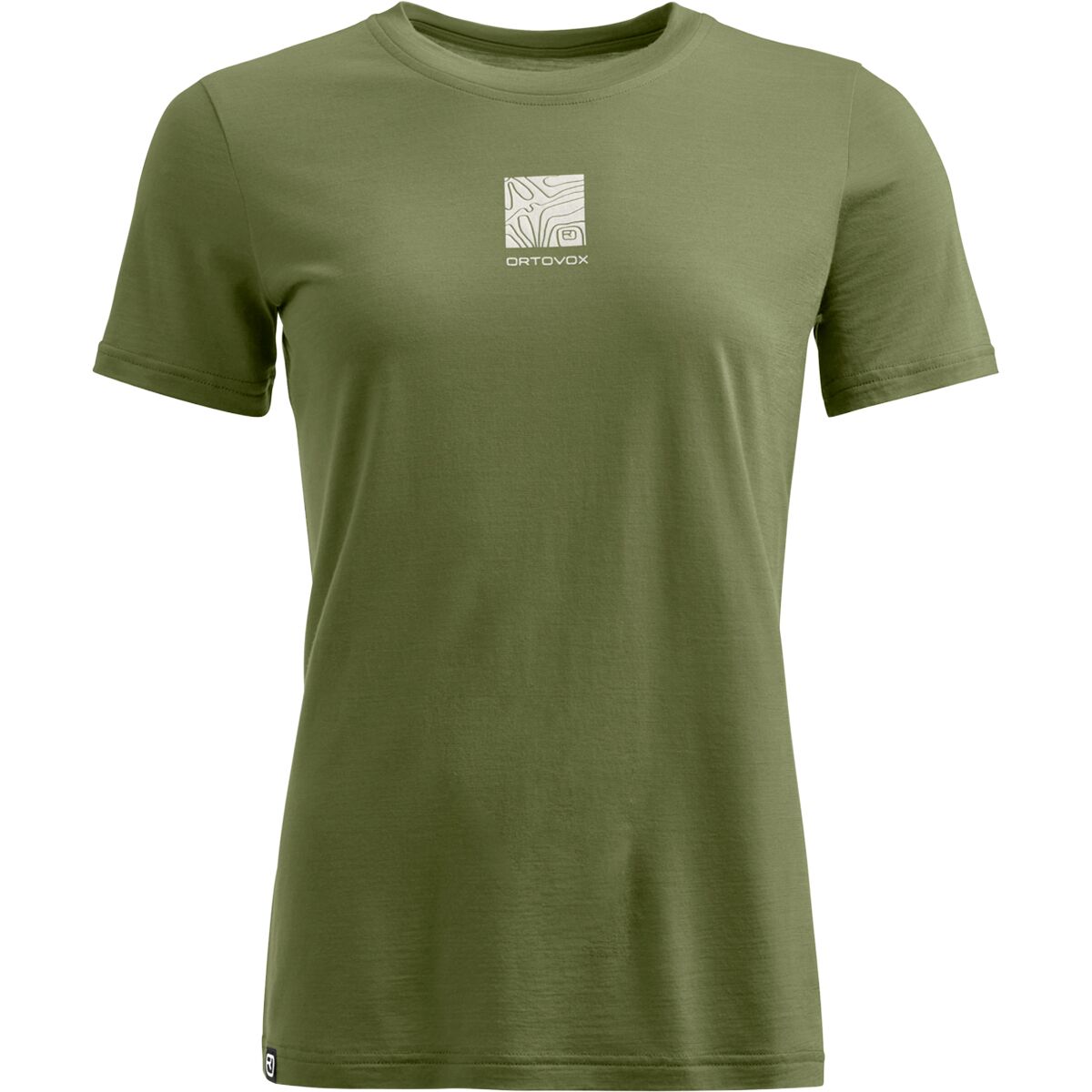 Image of Ortovox 120 Cool Tec Abstract Short - Sleeve T-Shirt - Women's Wild Herbs, XL