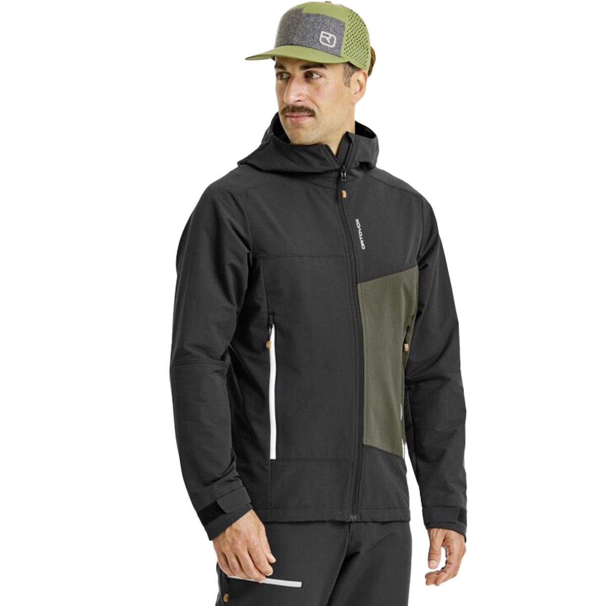Image of Ortovox Seceda Softshell Jacket - Men's Black Raven, S