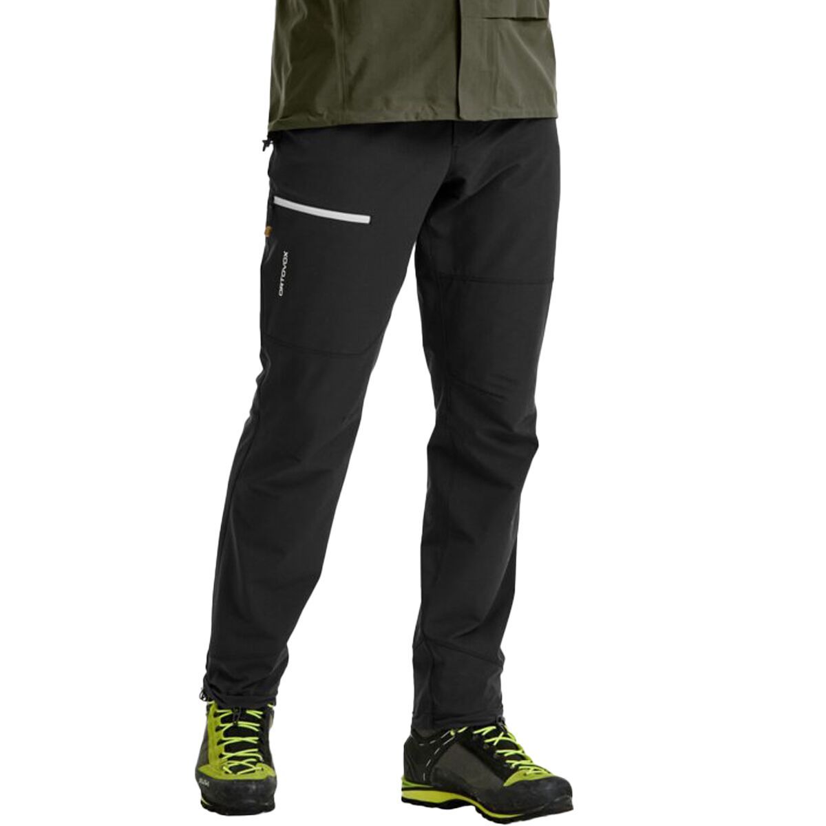 Image of Ortovox Seceda Softshell Pant - Men's Black Raven, M/Reg