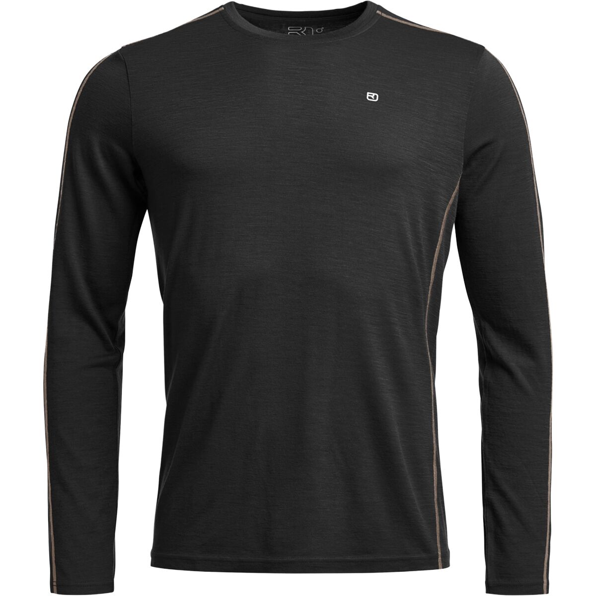 Image of Ortovox 185 Rock'N'Wool Long-Sleeve Top - Men's Black Raven, XL