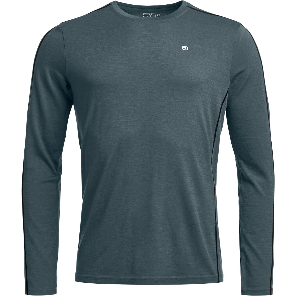 Image of Ortovox 185 Rock'N'Wool Long-Sleeve Top - Men's Dark Arctic Grey, M