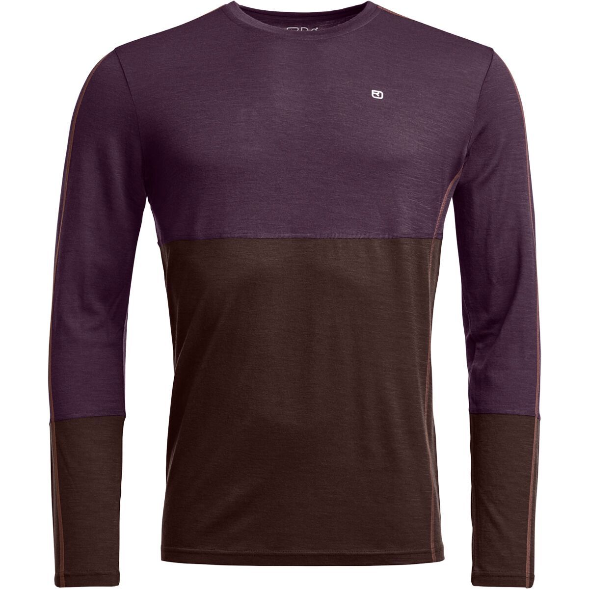 Image of Ortovox 185 Rock'N'Wool Long-Sleeve Top - Men's Dark Wild Berry, L