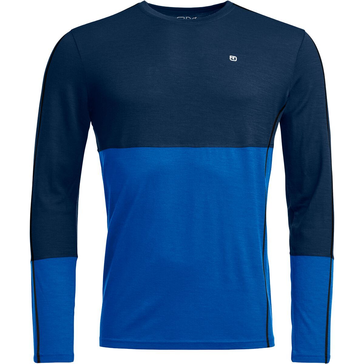 Image of Ortovox 185 Rock'N'Wool Long-Sleeve Top - Men's Deep Ocean, S
