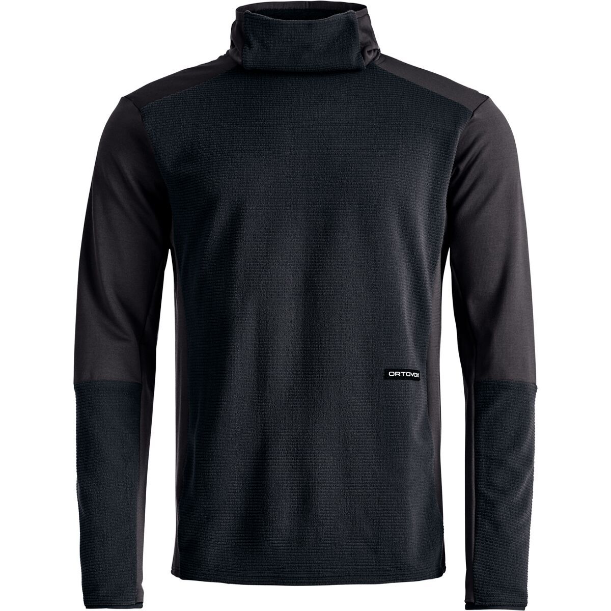 Image of Ortovox Fleece Cord Hoodie - Men's Black Raven, M