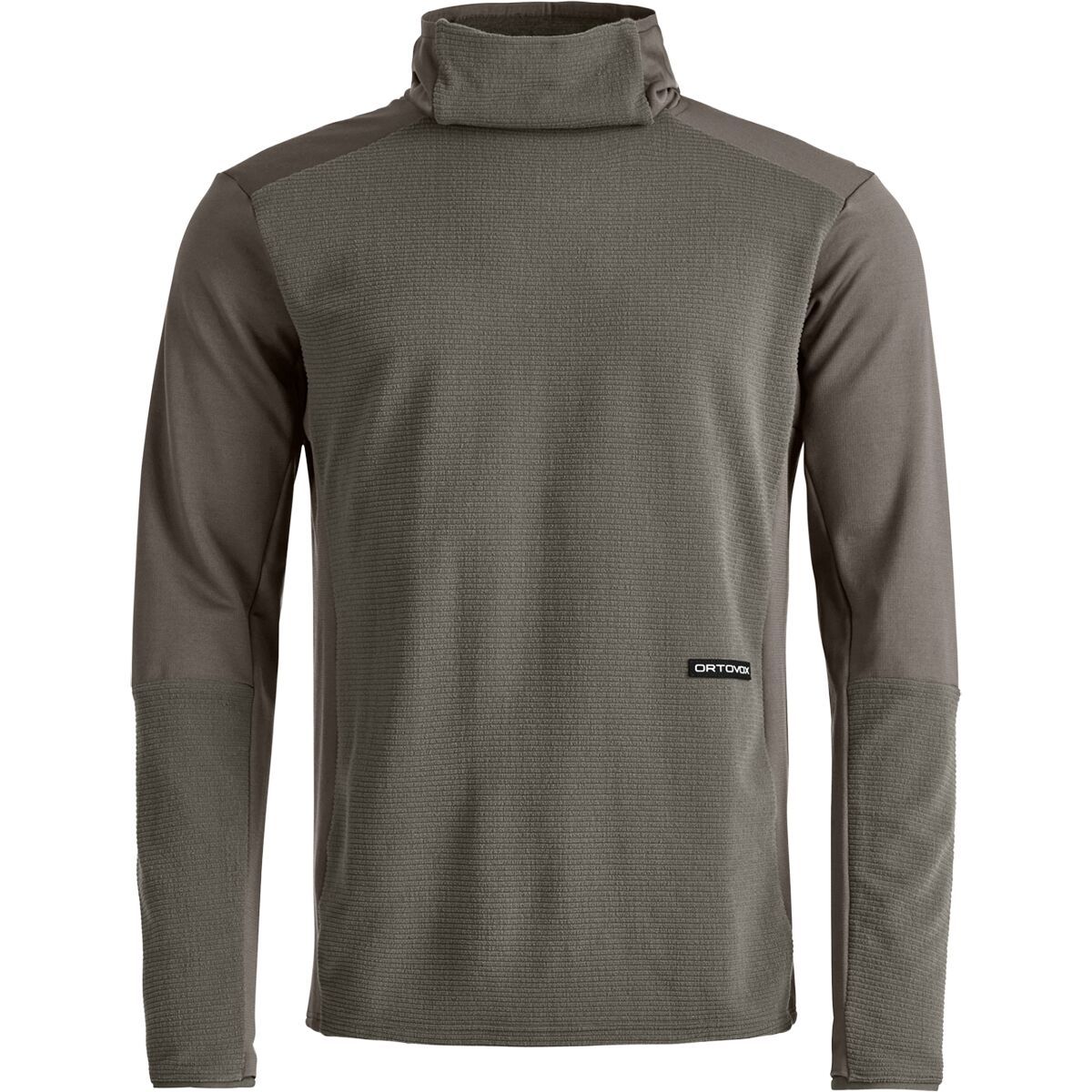 Image of Ortovox Fleece Cord Hoodie - Men's Dark Grey Brown, S