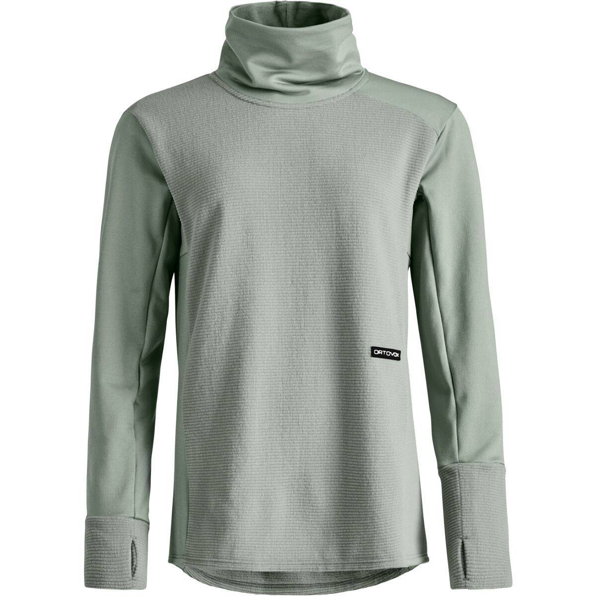 Image of Ortovox Fleece Cord Long-Sleeve Top - Women's Green Sage, XS