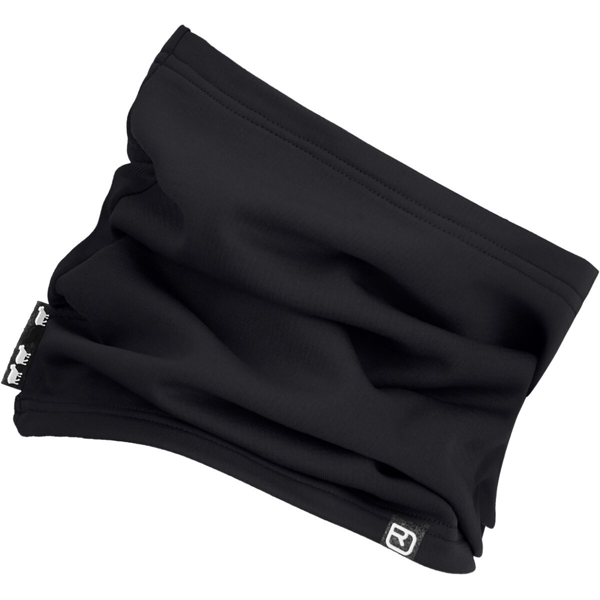Image of Ortovox Light Fleece Neckwarmer Black Raven, One Size