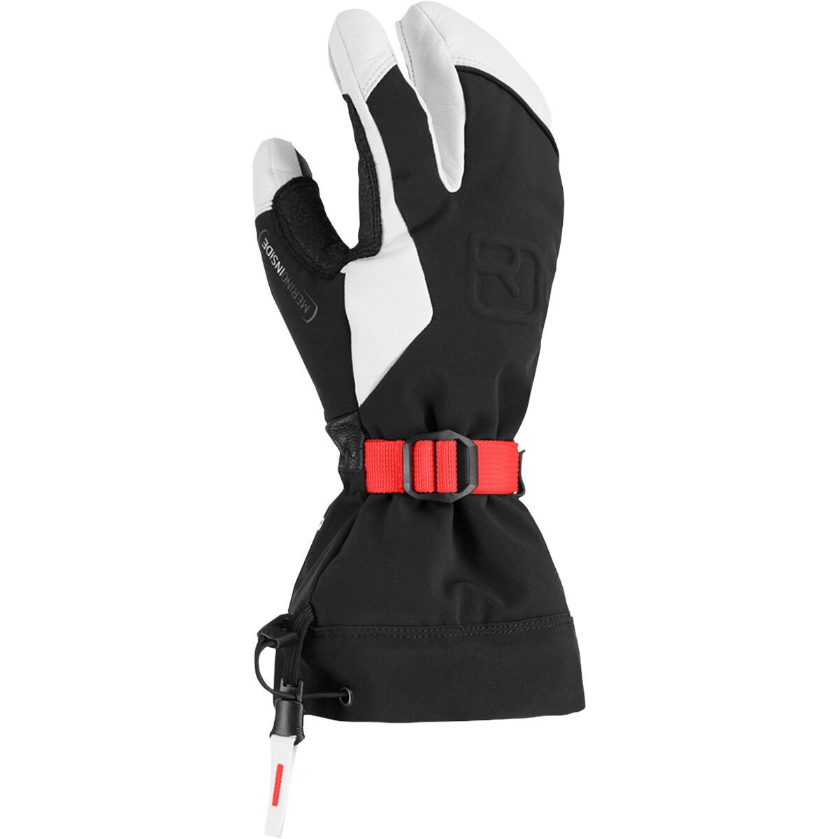Image of Ortovox Merino Freeride 3 Finger Glove - Wonen's Black Raven, L