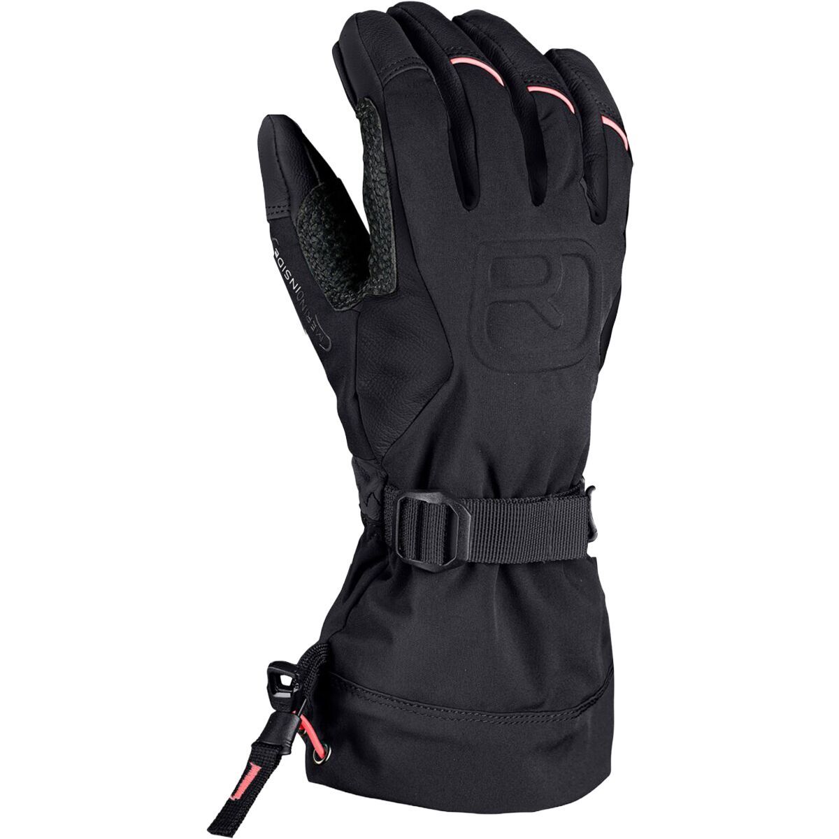 Image of Ortovox Merino Freeride Glove - Women's Black Raven, XS