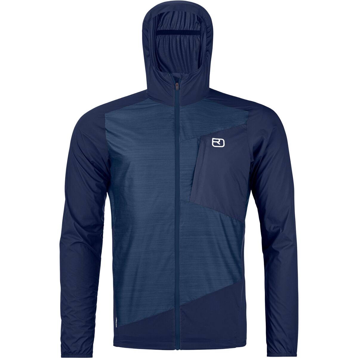 Image of Ortovox Trace Windbreaker Jacket - Men's Blue Nunatak, L