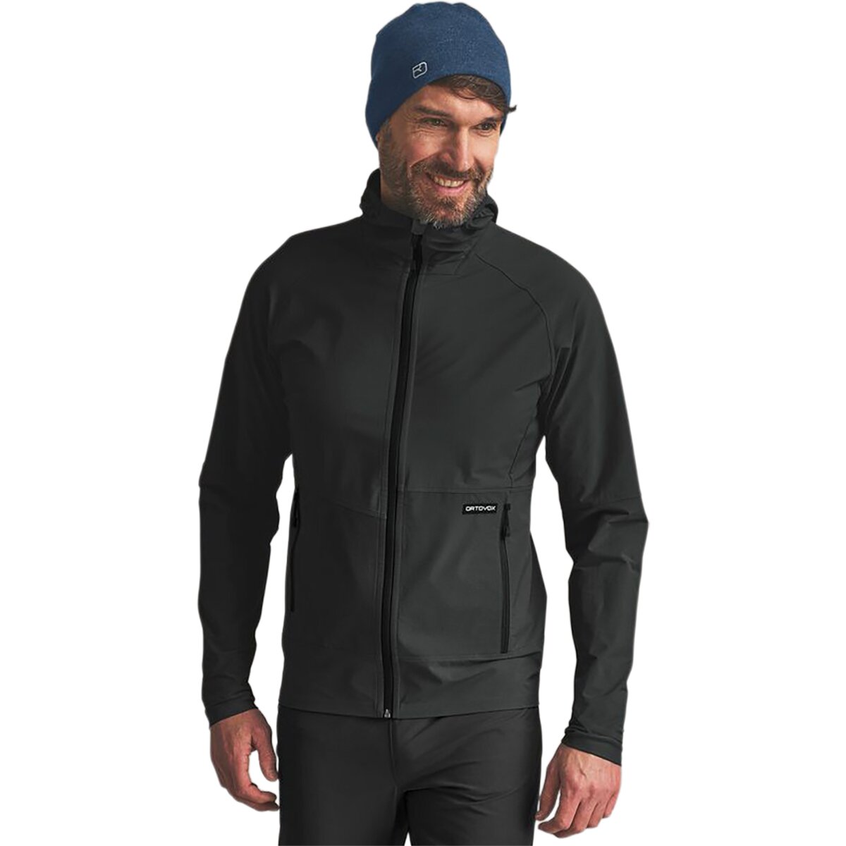 Image of Ortovox Venet Softshell Hooded Jacket - Men's Black Raven, M