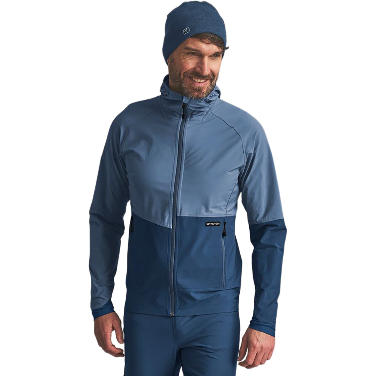 Image of Ortovox Venet Softshell Hooded Jacket - Men's Light Nunatak, L