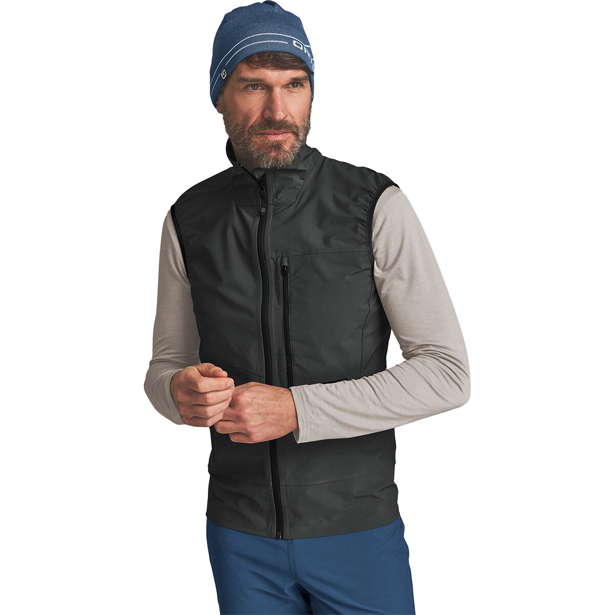 Image of Ortovox Venet Softshell Vest - Men's Black Raven, L