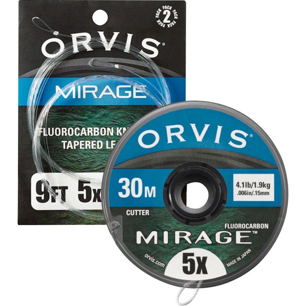 Orvis Mirage Leader/Tippet Combo Pack Clear, 4X