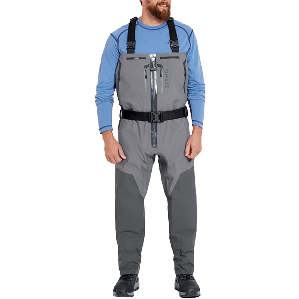 Image of Orvis Pro Zipper Wader - Men's Shadow, M/Long