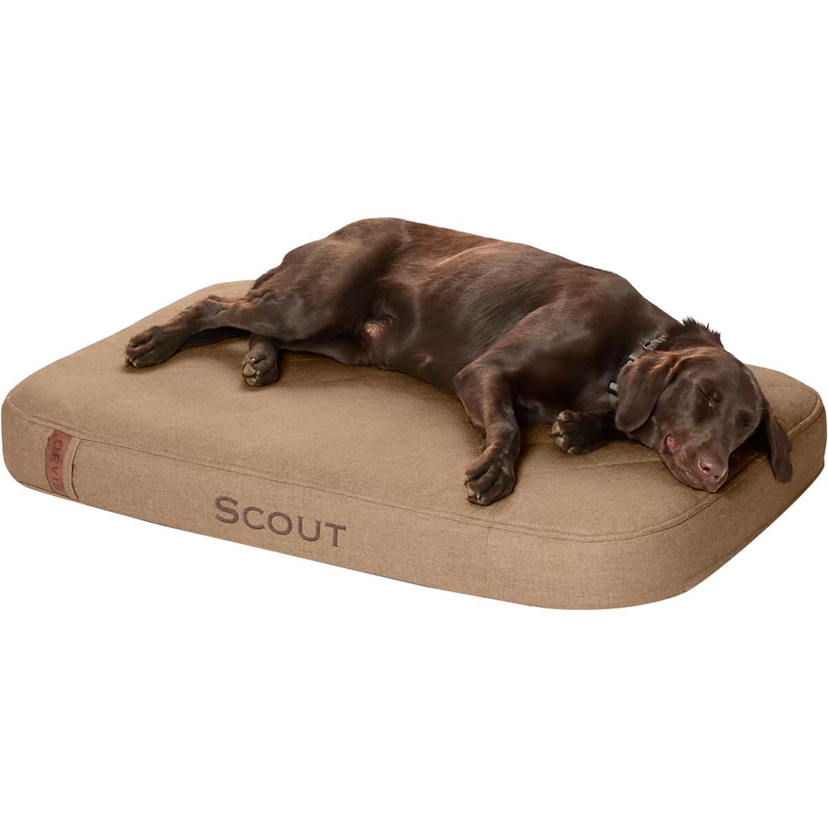 Image of Orvis Recoveryzone Tough Chew Lounger Bed Brown, M
