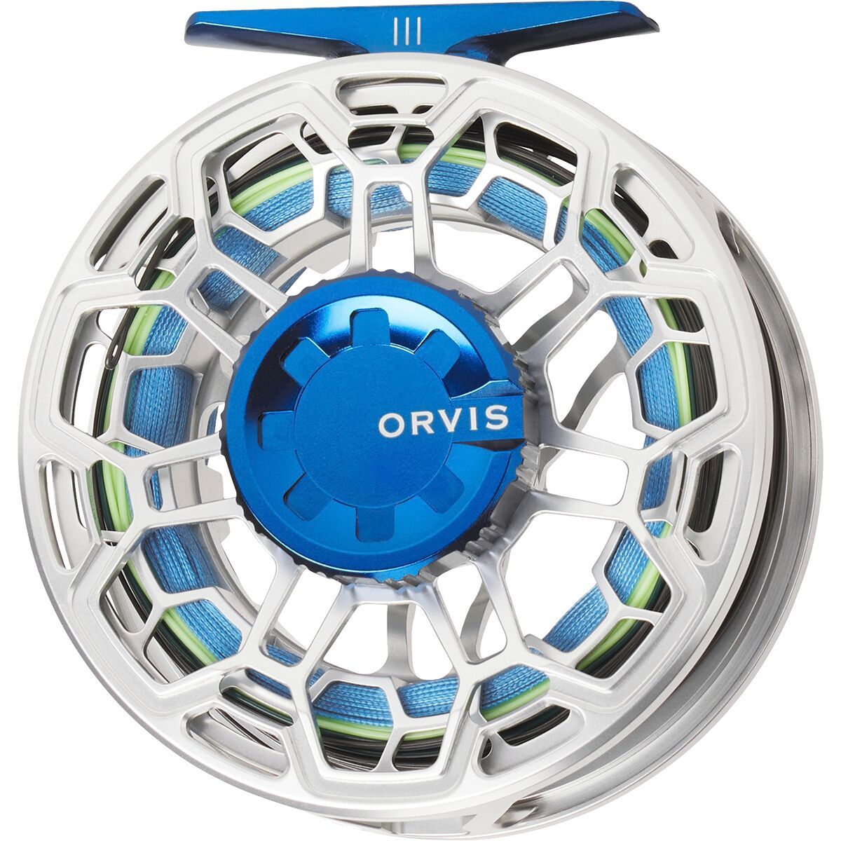 Image of Orvis Ratio Fly Reel Silver/ Deep Sea, IV, 7-9 Weight