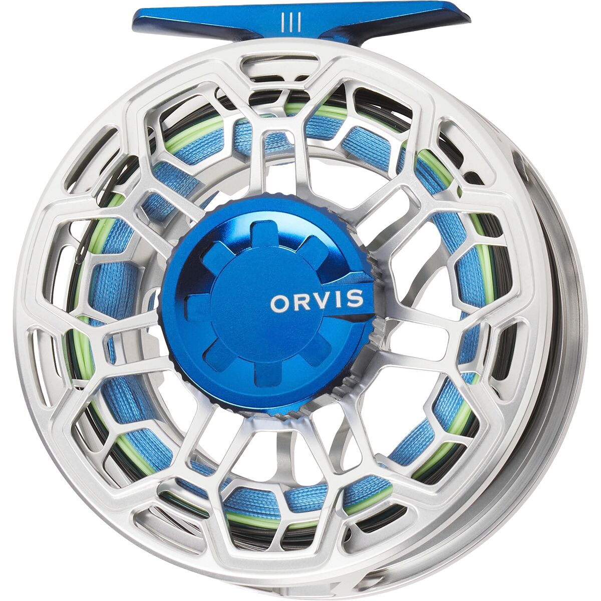 Image of Orvis Ratio Fly Reel Silver/ Deep Sea, V, 9-11 Weight