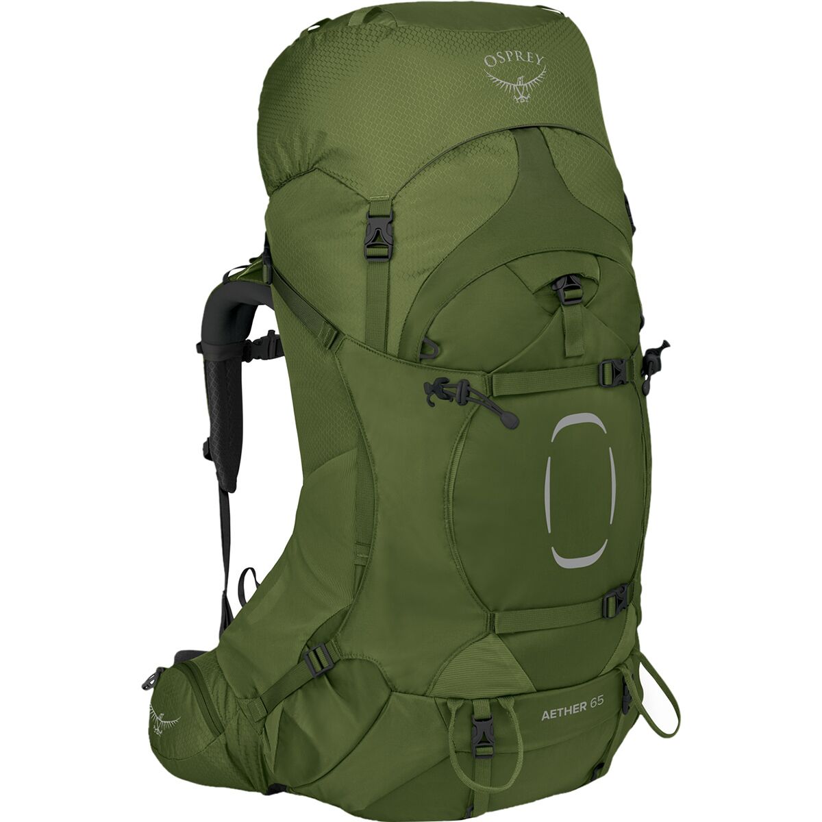 Image of Osprey Packs Aether 65L Backpack Garlic Mustard Green, S/M