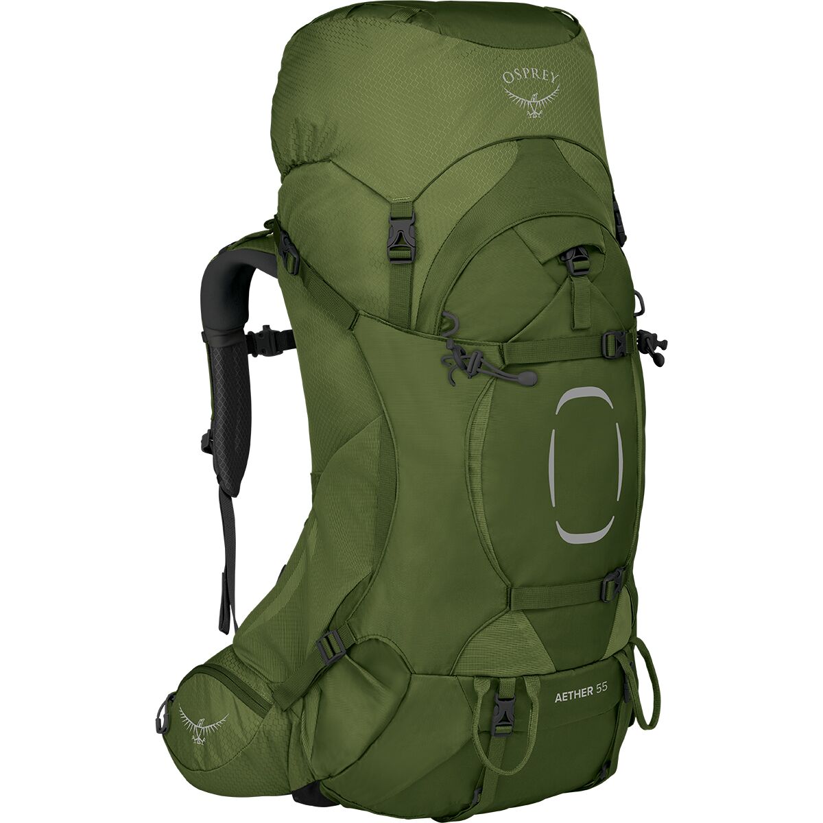 Image of Osprey Packs Aether 55L Backpack Garlic Mustard Green, L/XL