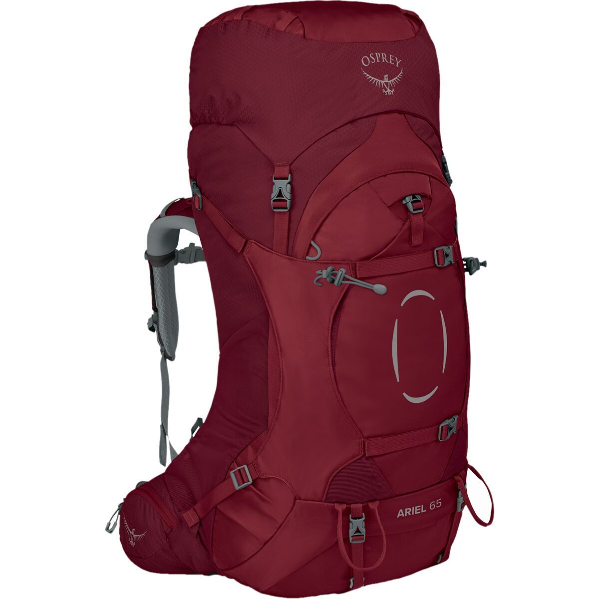 Image of Osprey Packs Ariel 65L Backpack - Women's Claret Red, XS/S