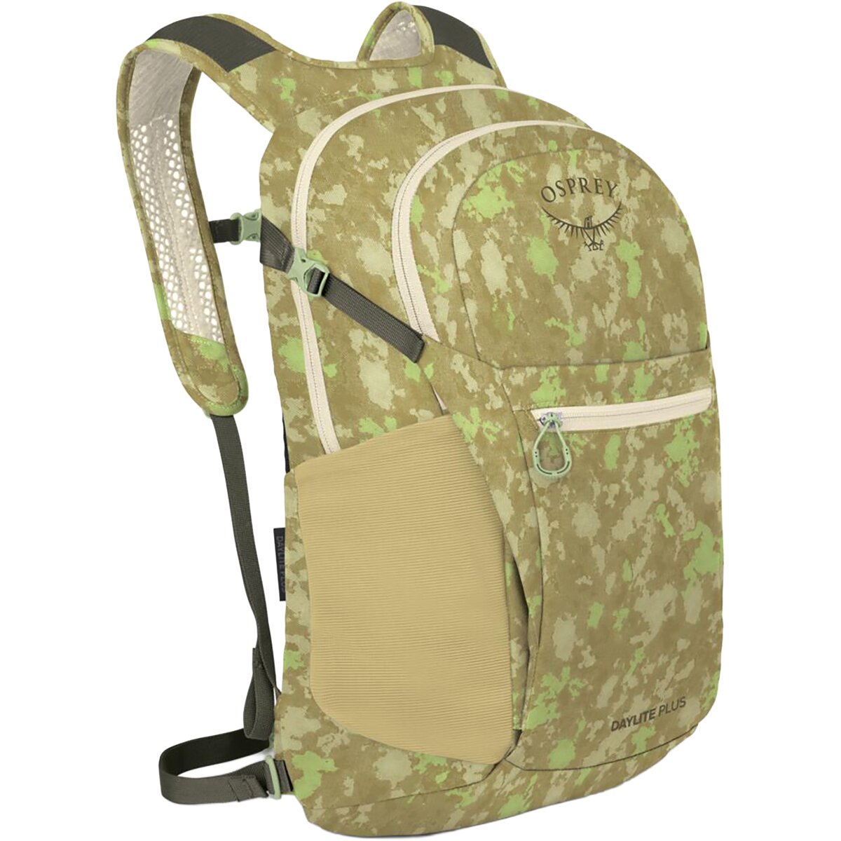 Image of Osprey Packs Daylite Plus 20L Backpack Sunlit Lichen Print Gravel Tan, One Size