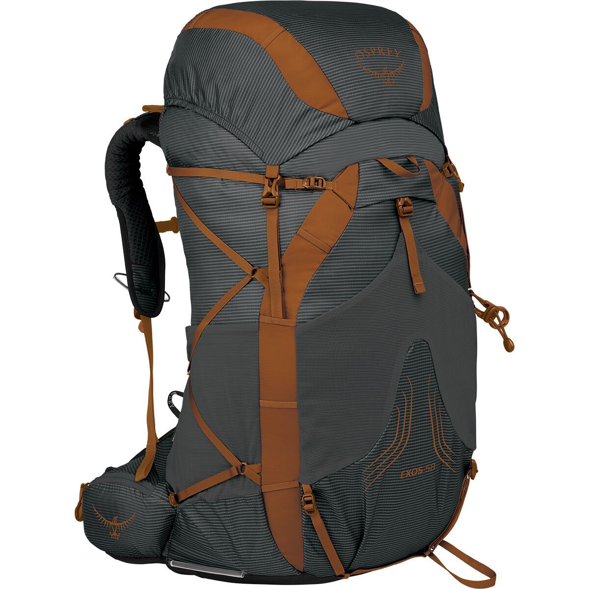 Osprey Packs Exos 58L Backpack Dark Charcoal Grey, S/M