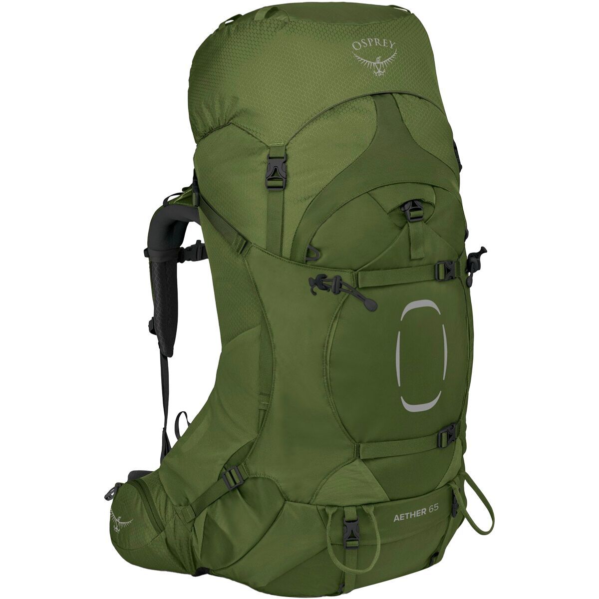 Image of Osprey Packs Aether 65L Extended Fit Pack Garlic Mustard Green, L/XL