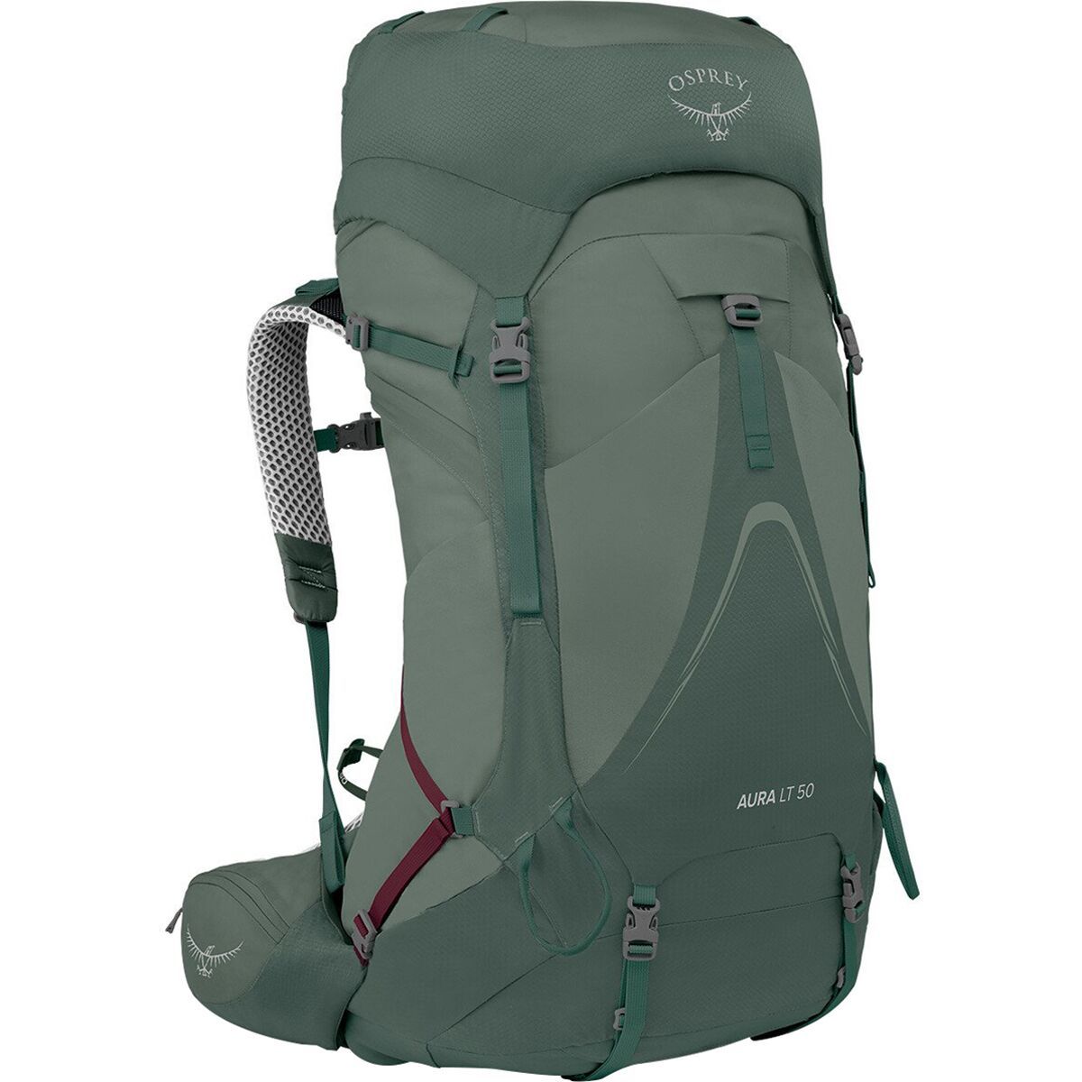 Image of Osprey Packs Aura AG LT 50L Pack - Women's Koseret/Darjeeling Spring Green, XS/S