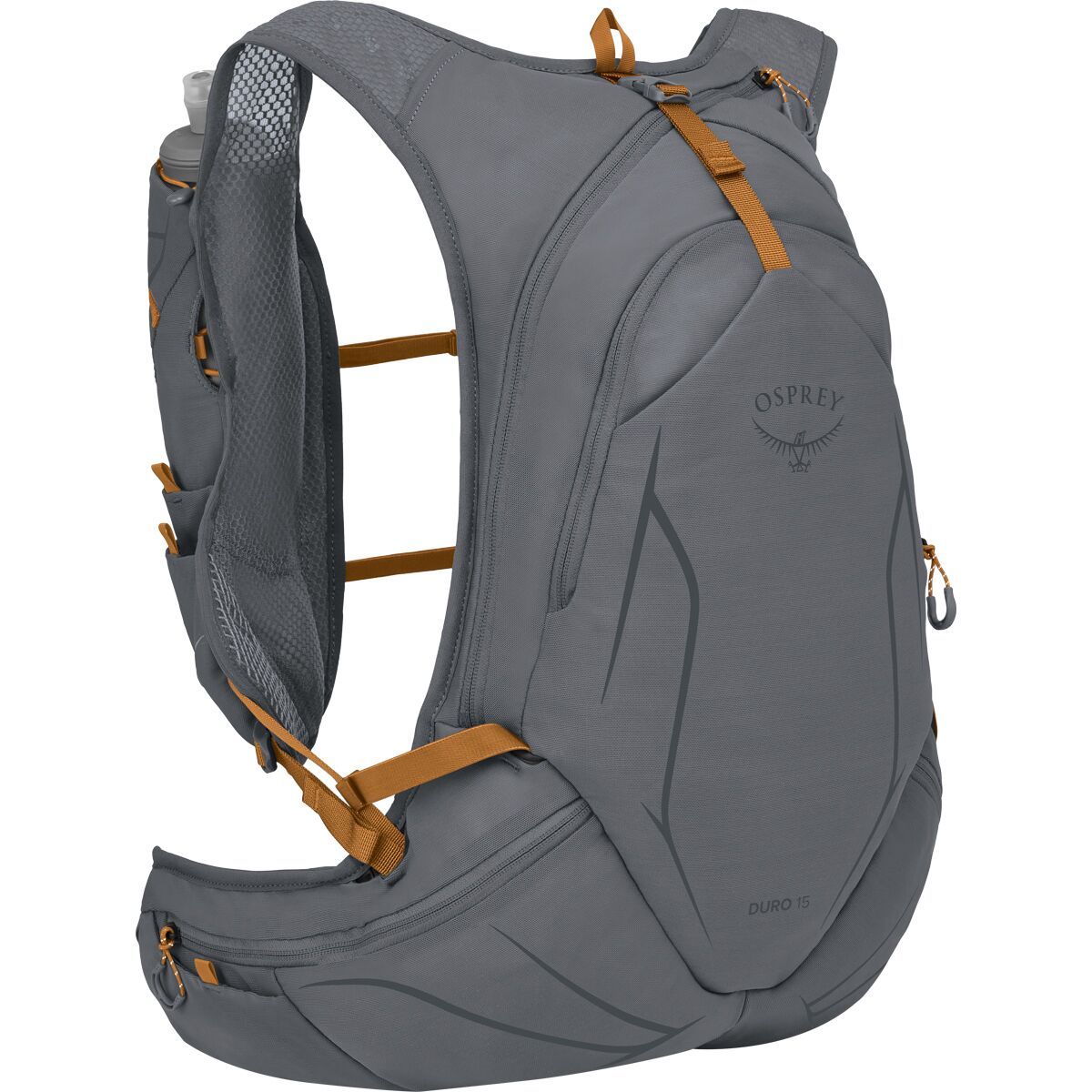 Image of Osprey Packs Duro 15L Hydration Backpack Phantom Grey/Toffee Orange, S/M