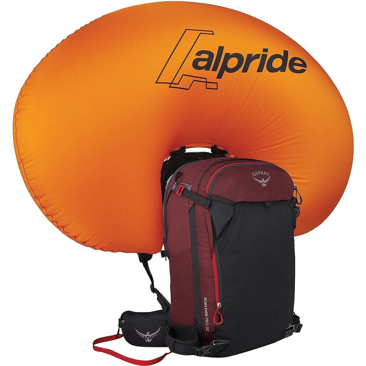 Osprey Packs Soelden Pro Avy 32L Airbag Backpack Red Mountain