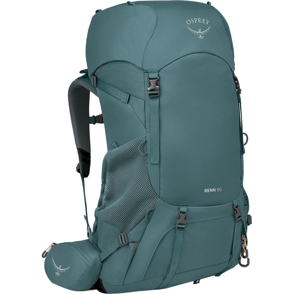 Image of Osprey Packs Renn 50L Backpack - Women's Cascade Blue/Melon Orange, One Size