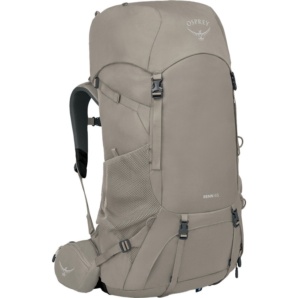 Image of Osprey Packs Renn 65L Backpack - Women's Pediment Grey/Linen Tan, One Size