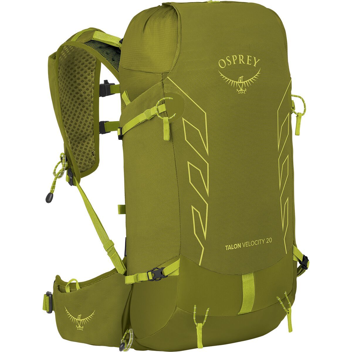 Image of Osprey Packs Talon Velocity 20L Backpack - Men's Matcha Green/Lemongrass, L/XL