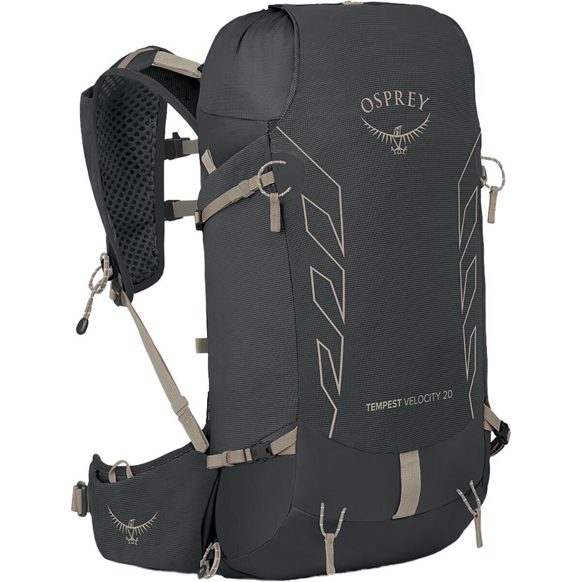 Image of Osprey Packs Tempest Velocity 20L Backpack - Women's Dark Charcoal/Chiru Tan, XS/S