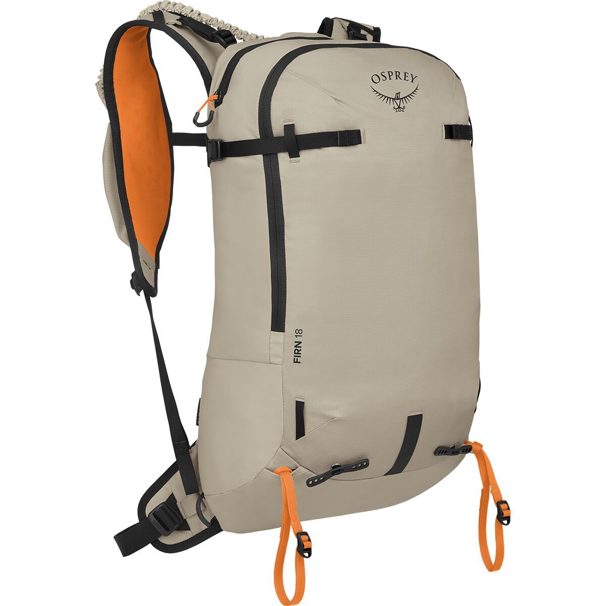 Image of Osprey Packs Firn 18L Backpack Sandy Grey/Tequila Orange, S/M