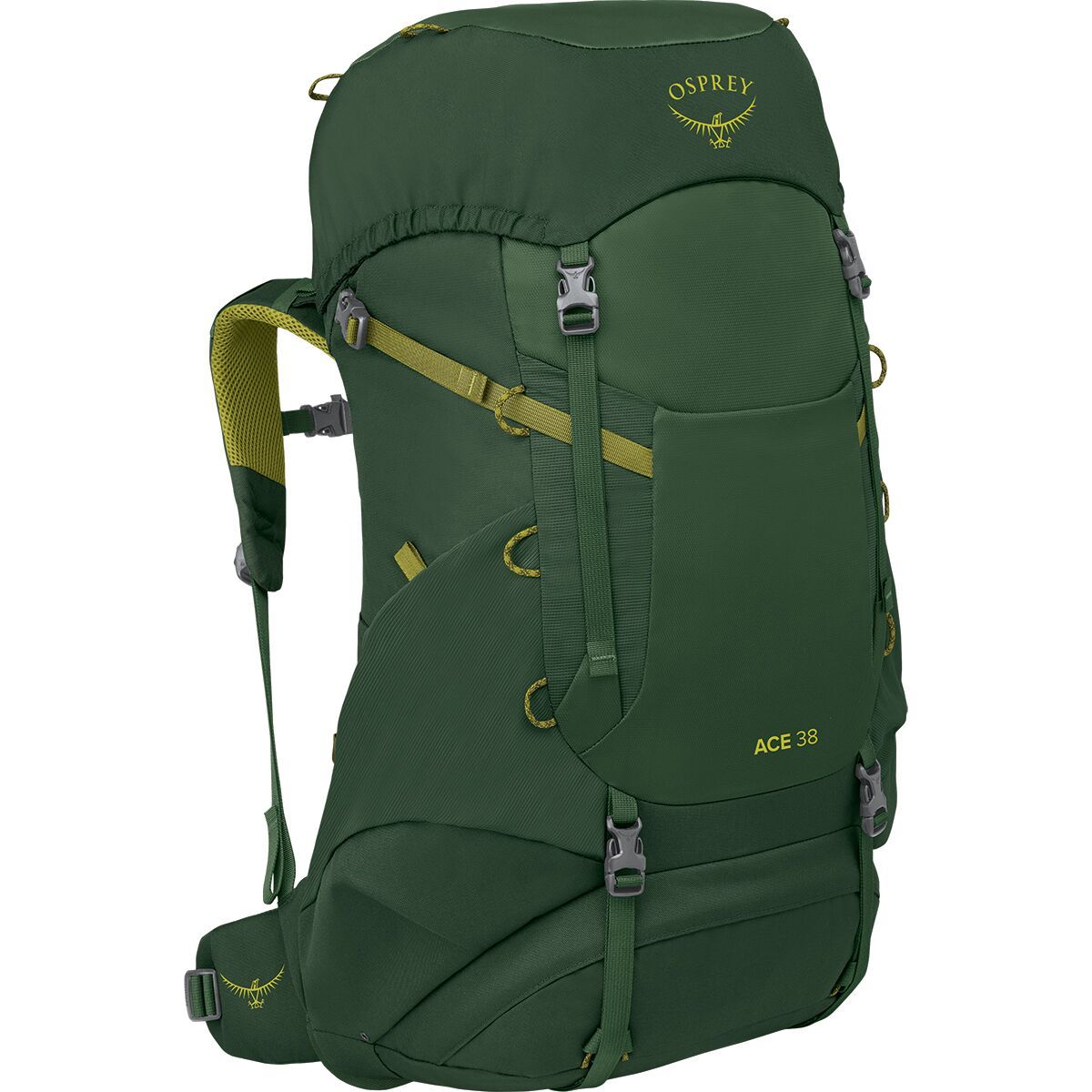 Image of Osprey Packs Ace 38L Backpack - Kids' Green Canopy/Matcha Green, One Size