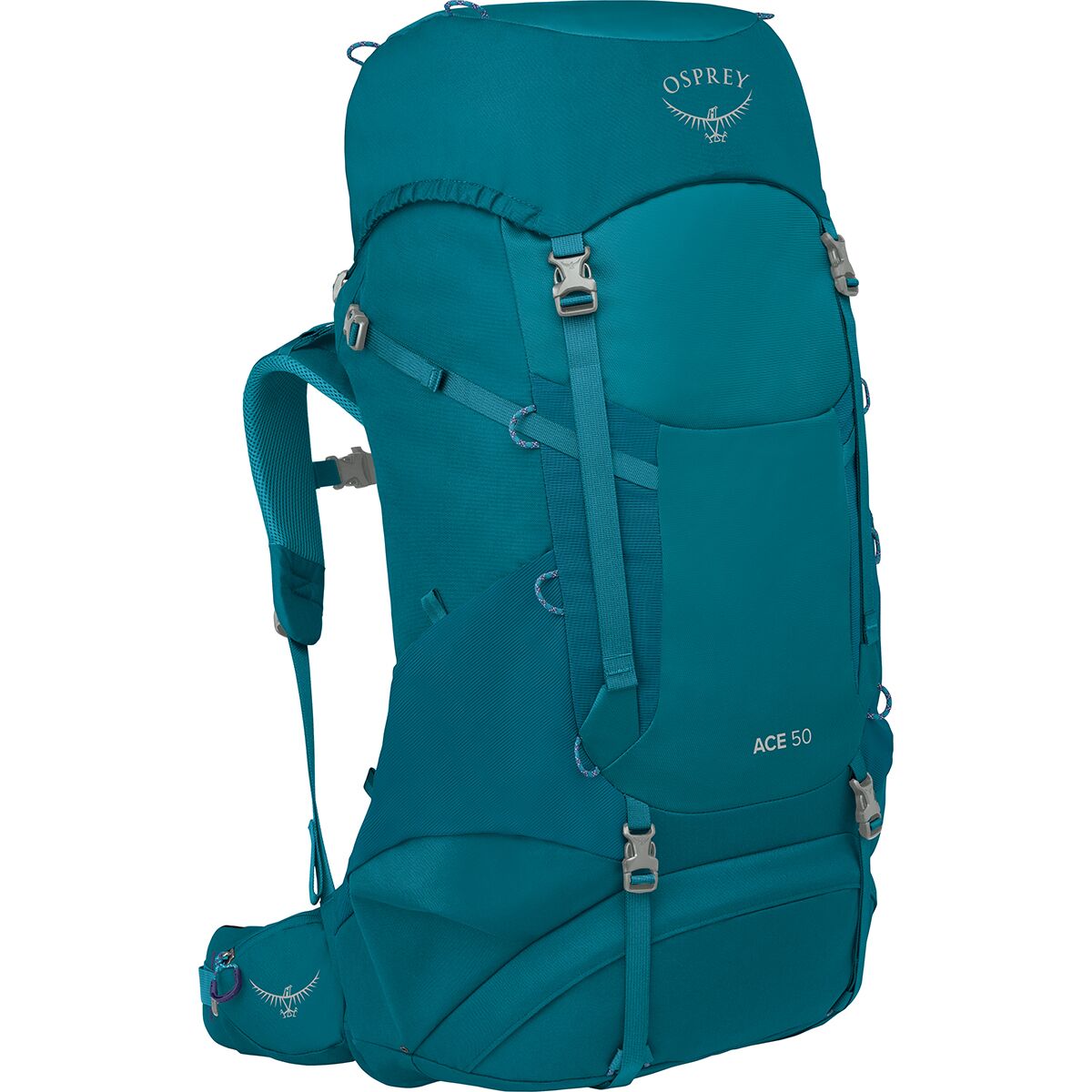 Osprey Packs Osprey Packs Ace 50L Backpack - Kids' Blue Spikemoss/Deep Peyto, One Size