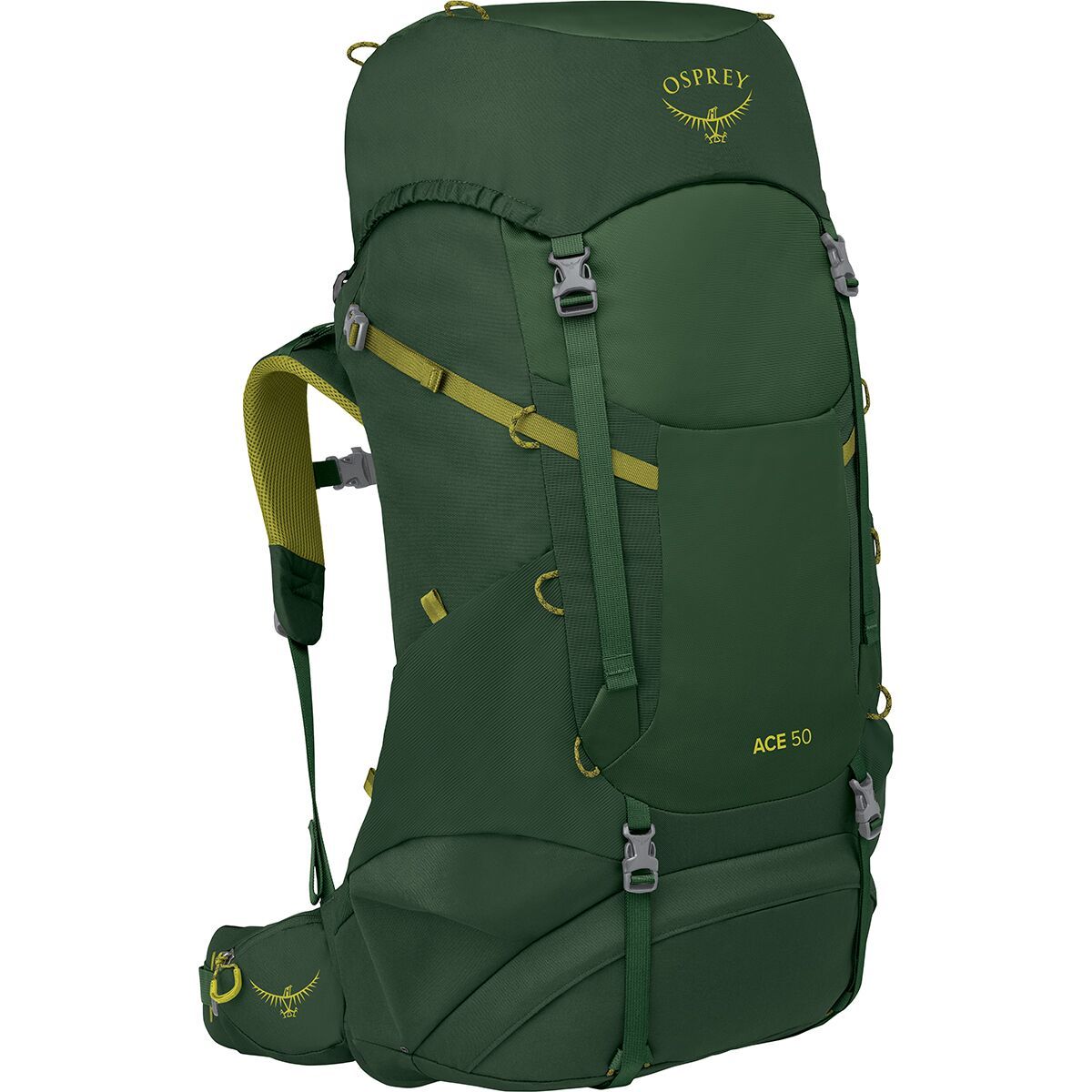 Image of Osprey Packs Ace 50L Backpack - Kids' Green Canopy/Matcha Green, One Size