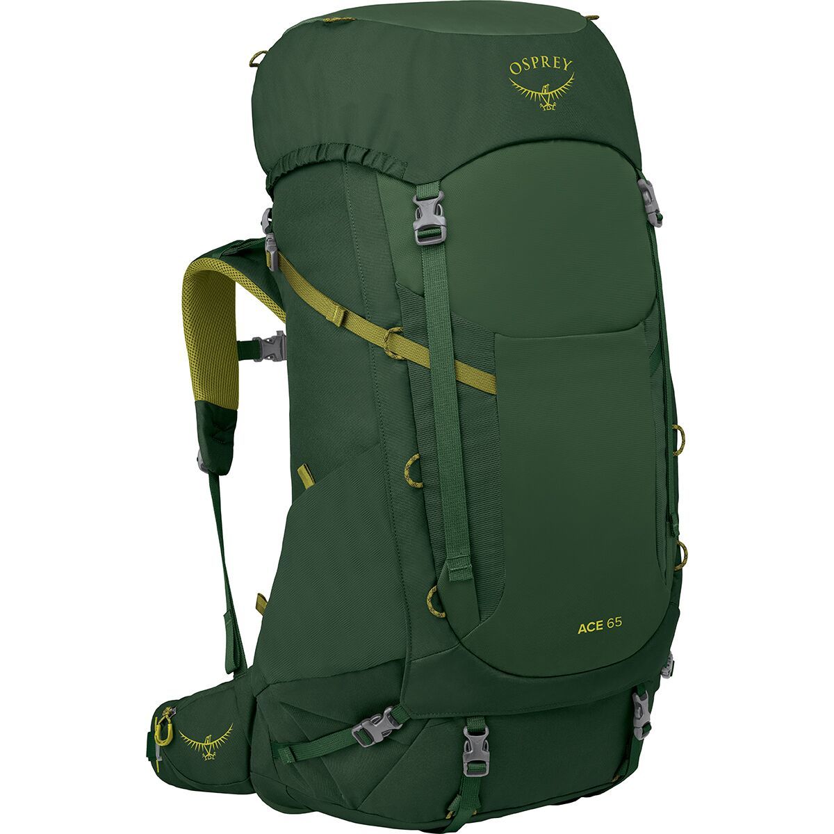 Image of Osprey Packs Ace 65L Backpack - Kids' Green Canopy/Matcha Green, One Size