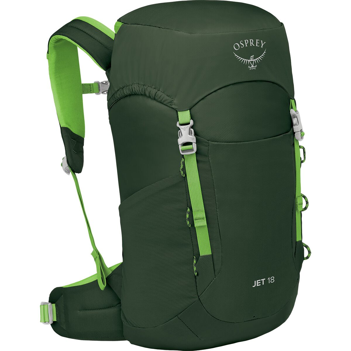 Image of Osprey Packs Jet 18L Hydration Pack - Kids' Green Canopy, One Size