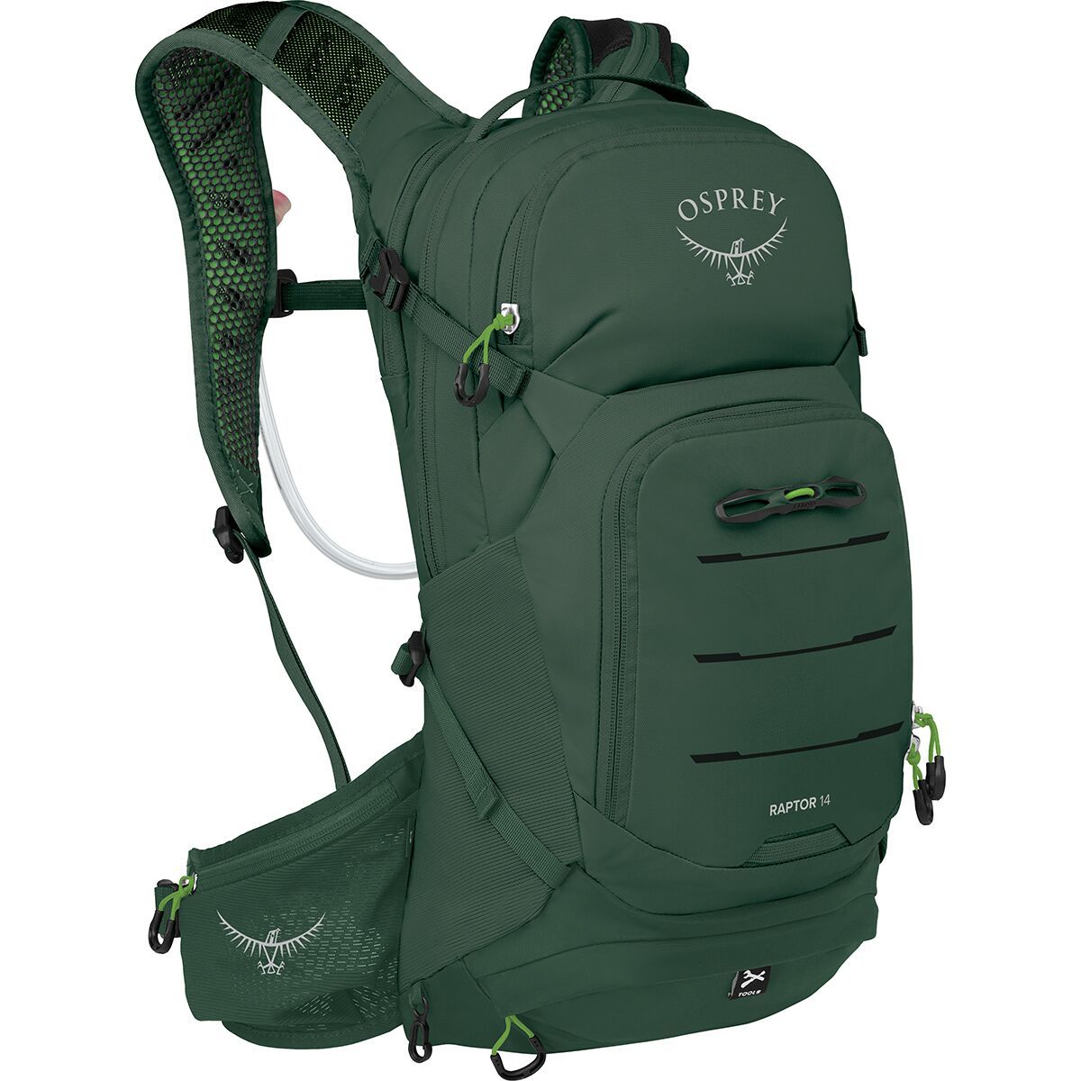 Image of Osprey Packs Raptor 14L Backpack - Men's Tundra Green, One Size