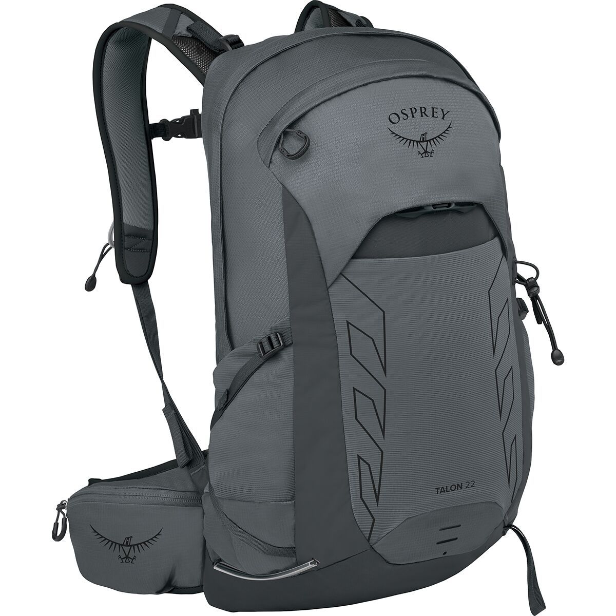 Image of Osprey Packs Talon 22L Backpack - Men's Phantom Grey/Dark Charcoal, One Size