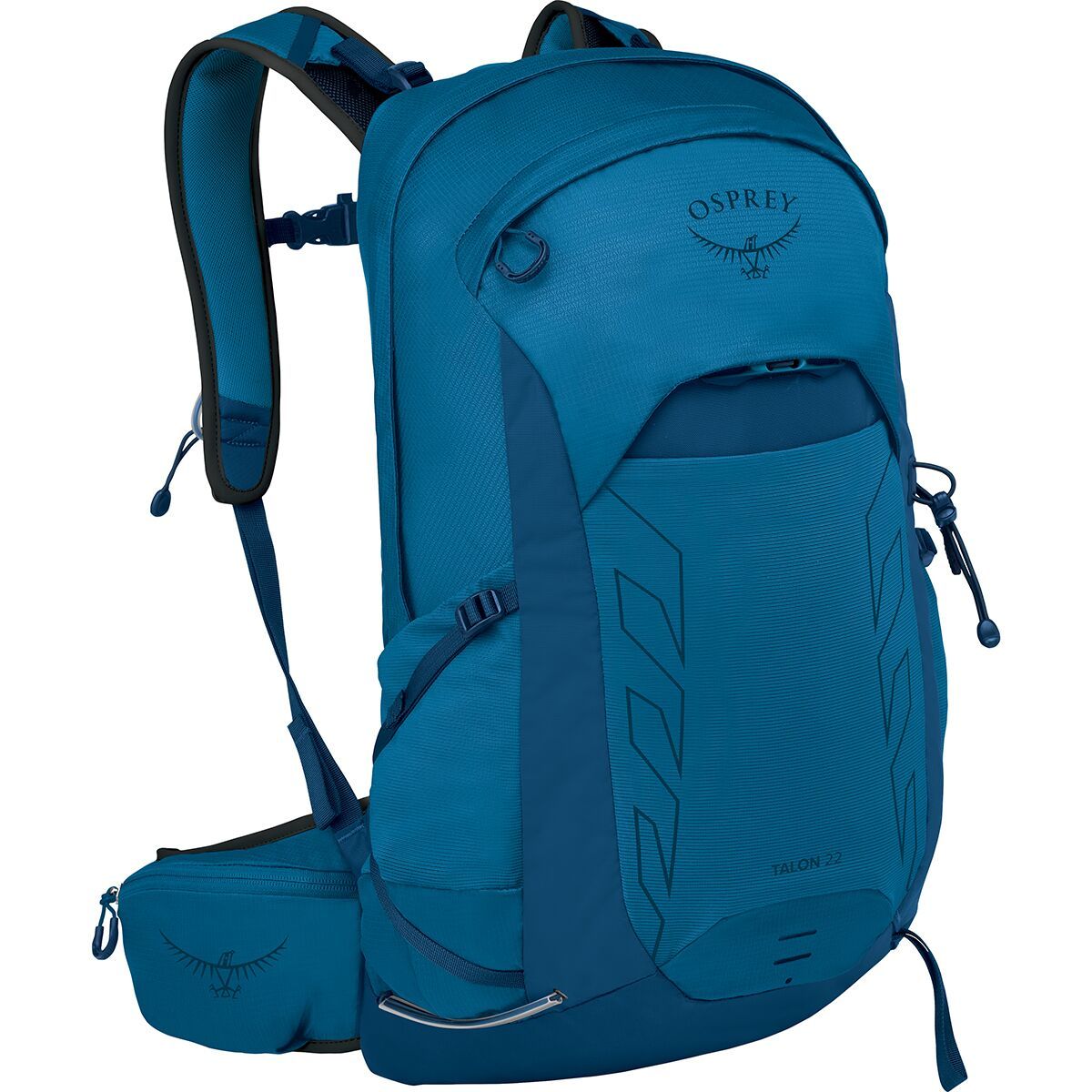 Image of Osprey Packs Talon 22L Backpack - Men's Scoria Blue/Night Shift, One Size
