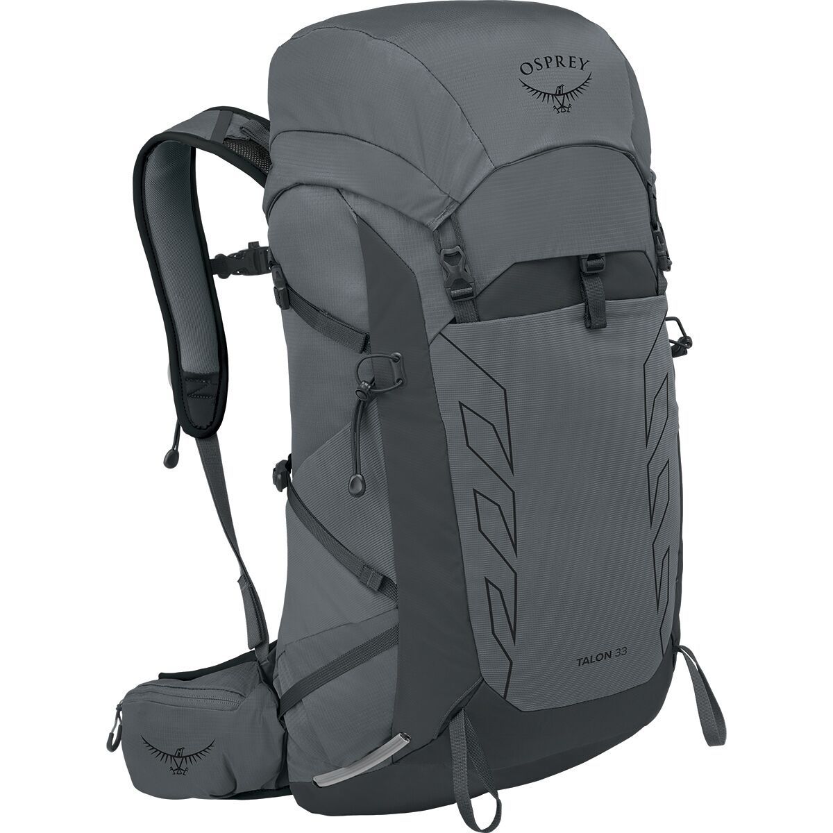 Image of Osprey Packs Talon 33L Backpack - Men's Phantom Grey/Dark Charcoal, One Size